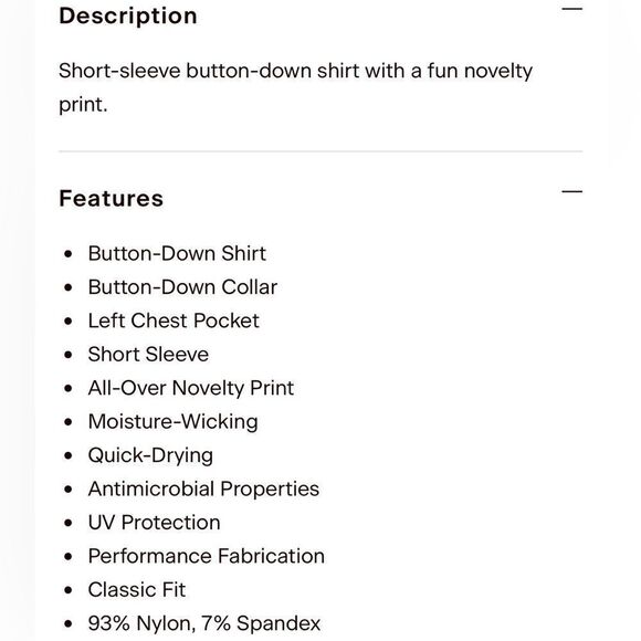 Set The Bar Printed Intercoastal Short Sleeve Button-Down Shirt size XXL - Picture 4 of 6